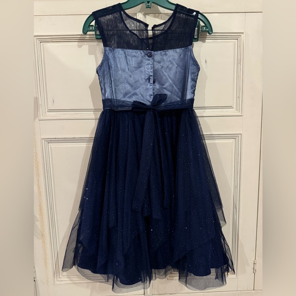 Jona Michelle Bug Girls Dress (Size 12) (Navy) - Picture 2 of 5